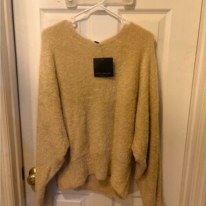 Marc By Marc Jacobs Cream Sparkle Crewneck Sweater